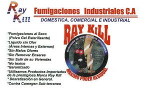 empresas fumigacion cucarachas maracaibo RAY KILL FUMIGACIONES INDUSTRIALES, C.A.